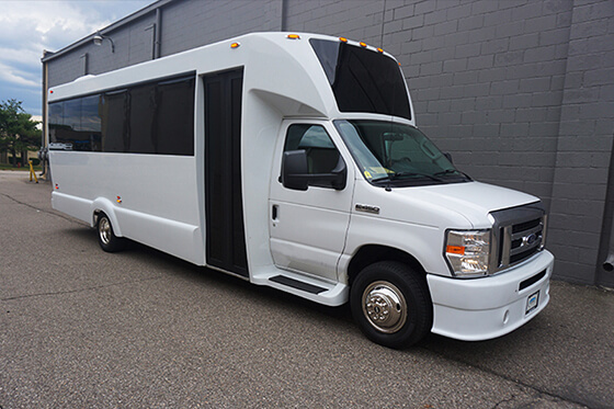 white motor coach