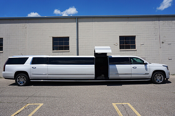 Luxurious Hummer limousine with great sound system