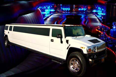 Luxurious Hummer limousine with great sound system